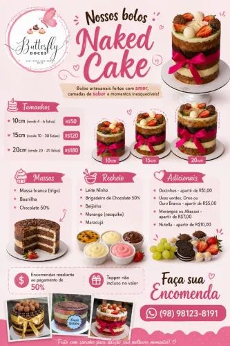 Bolo Naked Cake