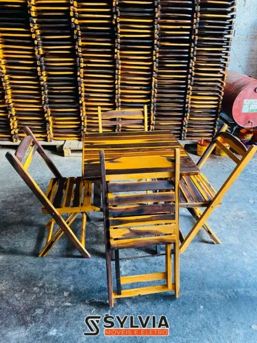 Conjunto dobrável 70x70