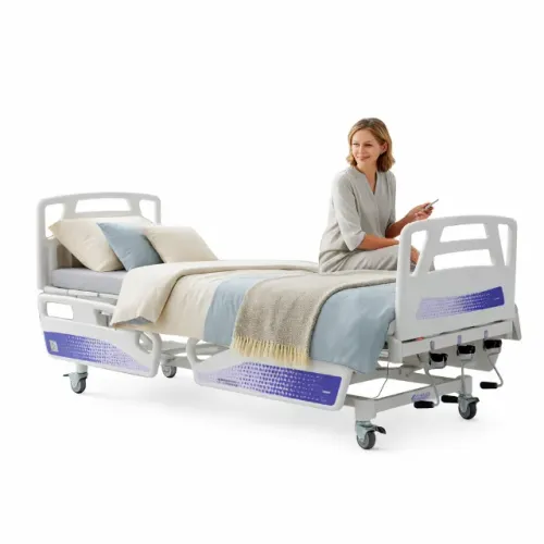 Cama Hospitalar Luxo 3 Manivelas Desematec + Colchão Hospitalar + Colchão Pneumático 