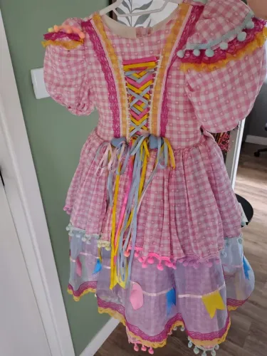 Vestido Junino 4 anos
