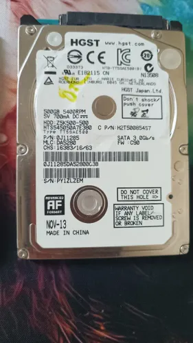 HD HGST Travelstar 500GB SATA II (notebook/laptop) USADO EXCELENTE