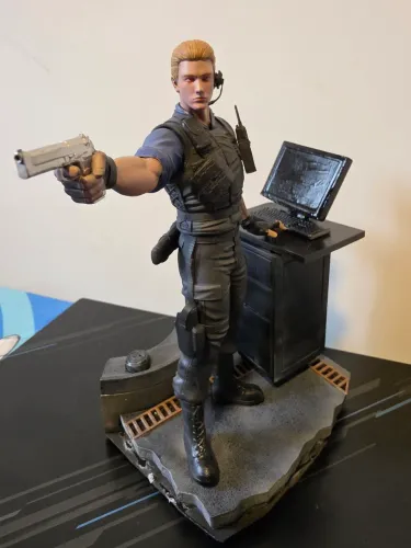 Albert wesker action figure 1/10 resident evil boneco ação