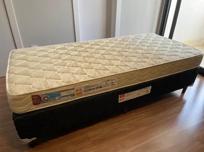 Cama Box Solteiro Orthocrin + Colchão D28 Vega | Semi Novo | Excelente Estado