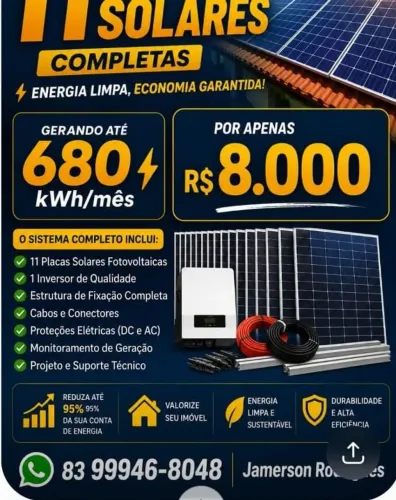 11 placas solares