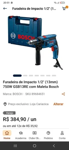 Furadeira bosch