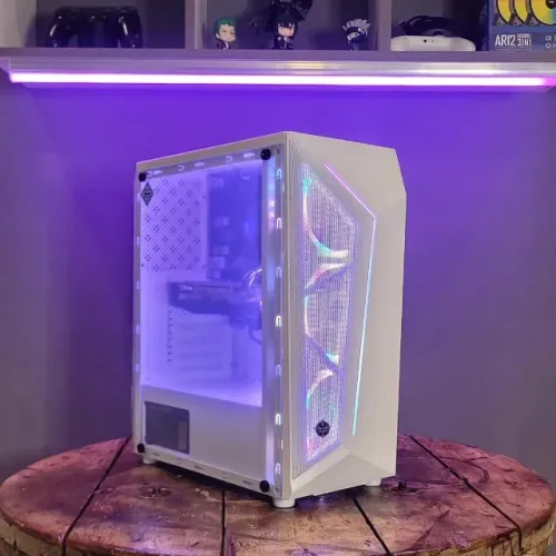 PC Gamer I3 9100F, RX 570 8GB, 16GB RAM, SSD 240GB, H310, Gabinete LED