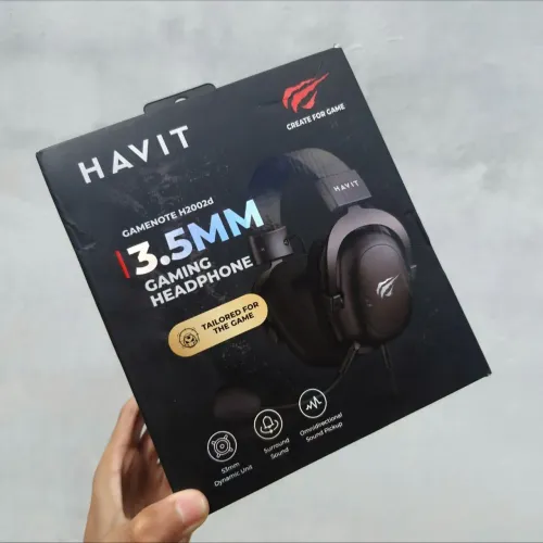 Headset Gamer Havit H2002D com Microfone Driver 53mm Original