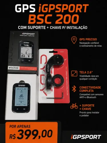 GPS igpsport bsc 200 + kit 