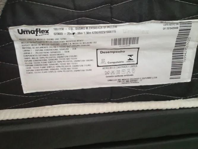 Cama Box Casal com Colchão Umaflex