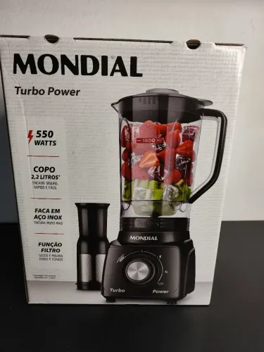 LIQUIDIFICADOR MONDIAL TURBO POWER 220v