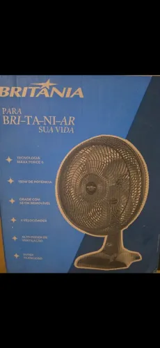 Ventilador 6 pas maxx force 45cm Britânia. Mesa ou parede novo na caixa 