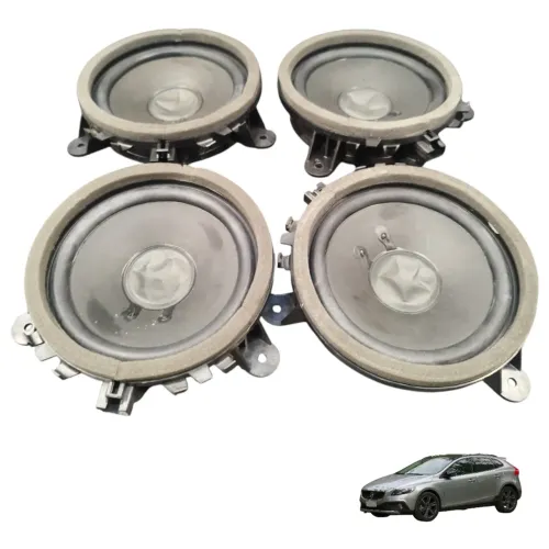 Jogo Alto Falante Som Porta Volvo V40  T5 2013 A 2015 Preto
