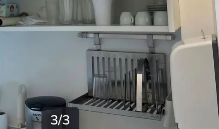 Escorredor de parede de aço inox 24,50 P X 36,5 L X 30A  cm