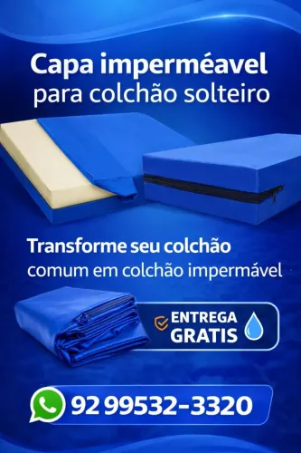 Capa Impermeável para Colchão Solteiro - Entrega Grátis