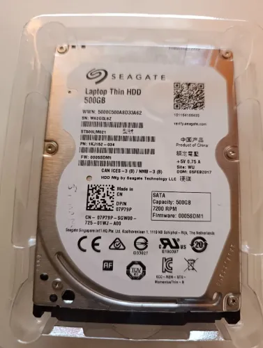 Hd 500gb Seagate notebook 