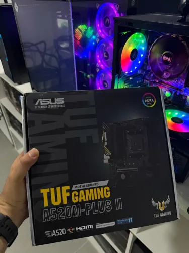 Placa-Mãe ASUS TUF GAMING A520M-PLUS II, AMD AM4, mATX, DDR4, Preto - 90MB17G0-M0EAY0