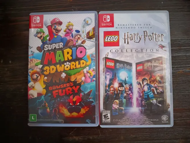 Jogos Nintendo Switch (Mario 3D World & Lego Harry potter)