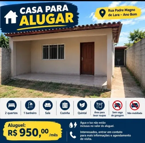 Aluga-se casa e kitnet 