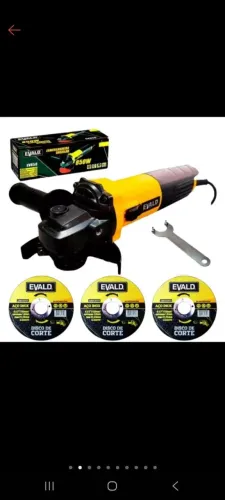 Lixadeira esmerilhadeira angular Evald 850w 127v