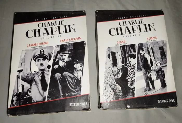 Capas de Dvd + 2 Luvas de Filmes do Charlie Chaplin