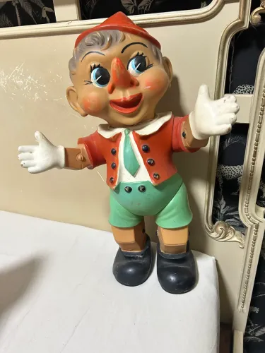 Boneco Pinóquio Italiano Ledeaplast - Anos 60 - 50 Cm - Raro
