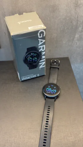 Garmin vivo active 6 preto Seminovo Bem conservado +Garantia (LOJA FÍSICA)