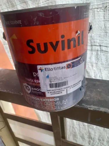 Suvinil Esmalte Cor e Proteção Acetinado (Base Solvente) na cor Creme Escocês (C274) 