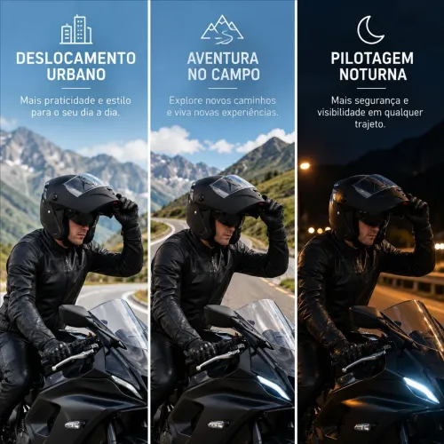 Capacete de moto com viseira dupla Robocop fone de ouvido e microfone 