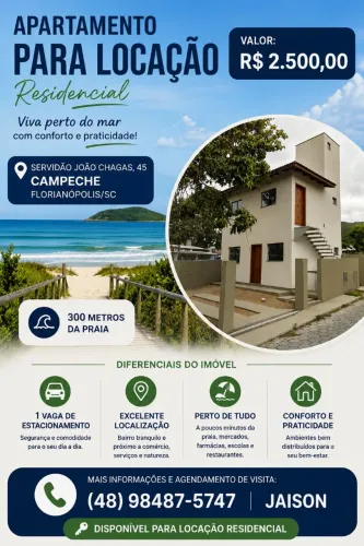 Apartamento para locação - Campeche