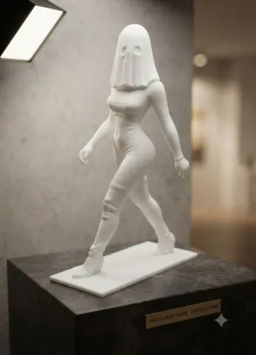 Miniatura "Ghost Walk" - Peça Decorativa com Pose Sensual