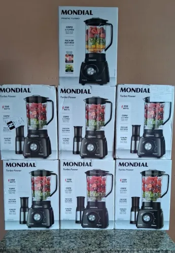 Liquidificador mundial turbo 550W - Novo na caixa 