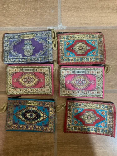 Porta-Moedas Artesanal Original do Marrocos - Souvenir Importado