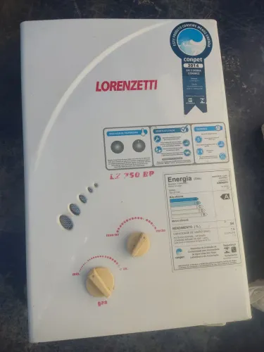 O Lorenzetti LZ 750 BP é um aquecedor de água a gás