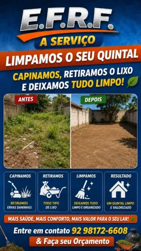 Capinamos o seu Quintal ou Terreno