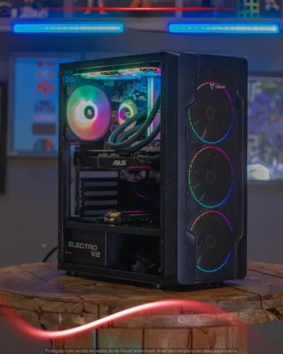 PC Gamer Ryzen 5 3500, 16GB, SSD 480GB, RX 590 8GB, Gabinete Risemode, Fonte 430W