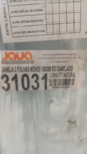 Janela 2 folhas móveis 100×80