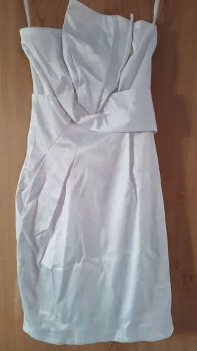 Vestido social curto se cetim