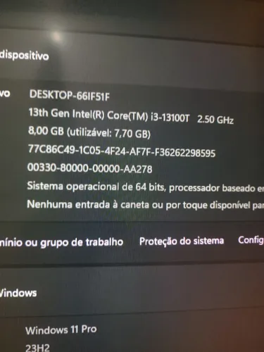 Processador i3 13100t 2.50ghz falar com Ivan telefone *11wtz