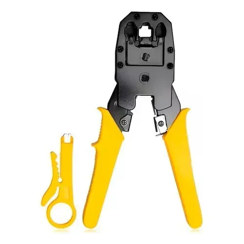 Alicate Crimpador MBTools GB54034 RJ45/RJ11 com Catraca e Decapador - WZetta