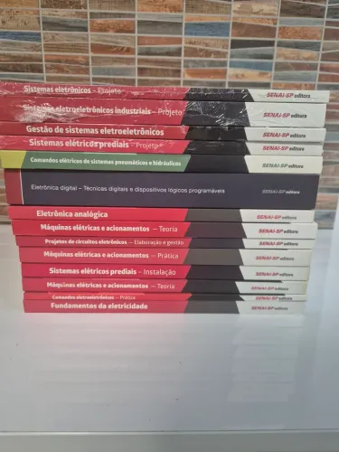 Coleção / Kit Completo Técnico em Eletroeletrônica SENAI-SP (14 Livros)