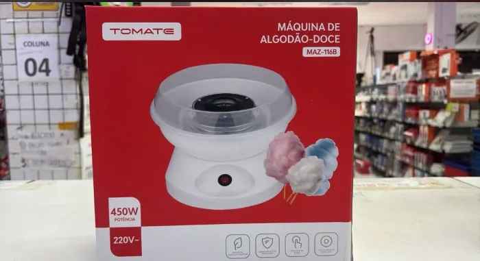 Máquina de algodão doce 450W - ENTREGA A DOMICÍLIO 
