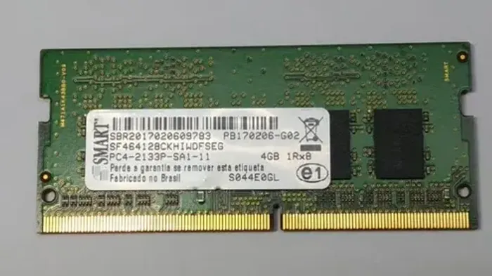 Memória ram DDR4 4GB, Notebook