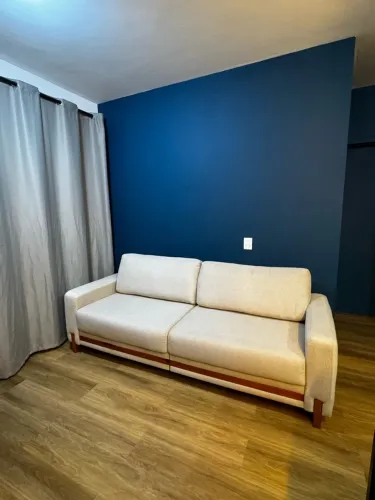Sofá de linho - Sofá 2,30 m - moderno, confortável e bem conservado