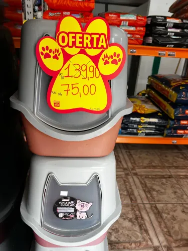 Caixinha de areia para gatos - toalete dura cata