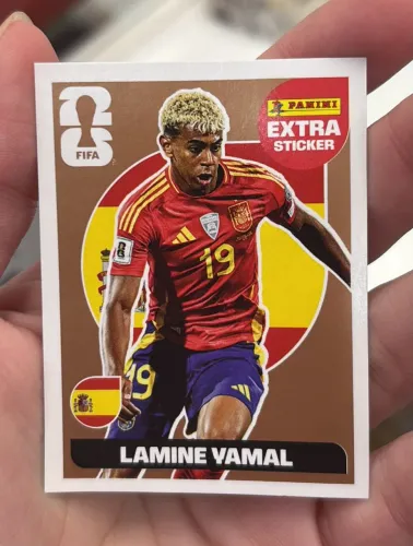 Figurinha Panini Extra Sticker Lamine Yamal Bronze - Original
