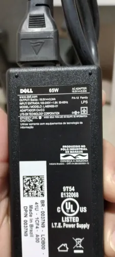 Carregador notebook dell