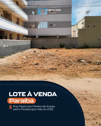 Terreno com 300m² / Bairro Paraíba