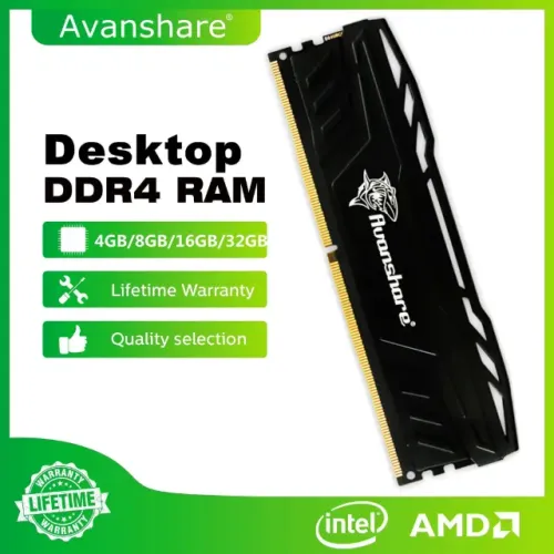 VENDO PAR DE MEMÓRIAS RAM DDR4 AVANSHARE - 8 GB (2×4 GB)