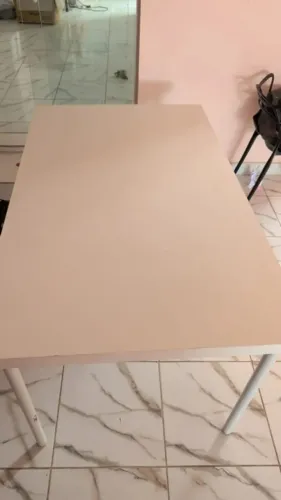 1un. Mesa Branca Retangular para 6 Cadeiras 1.50x.90 m