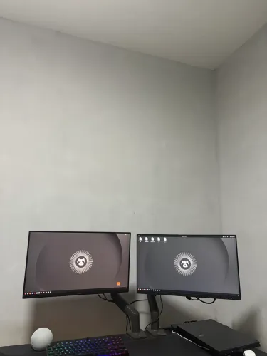 2 monitores 24p 100hz + suporte articulado